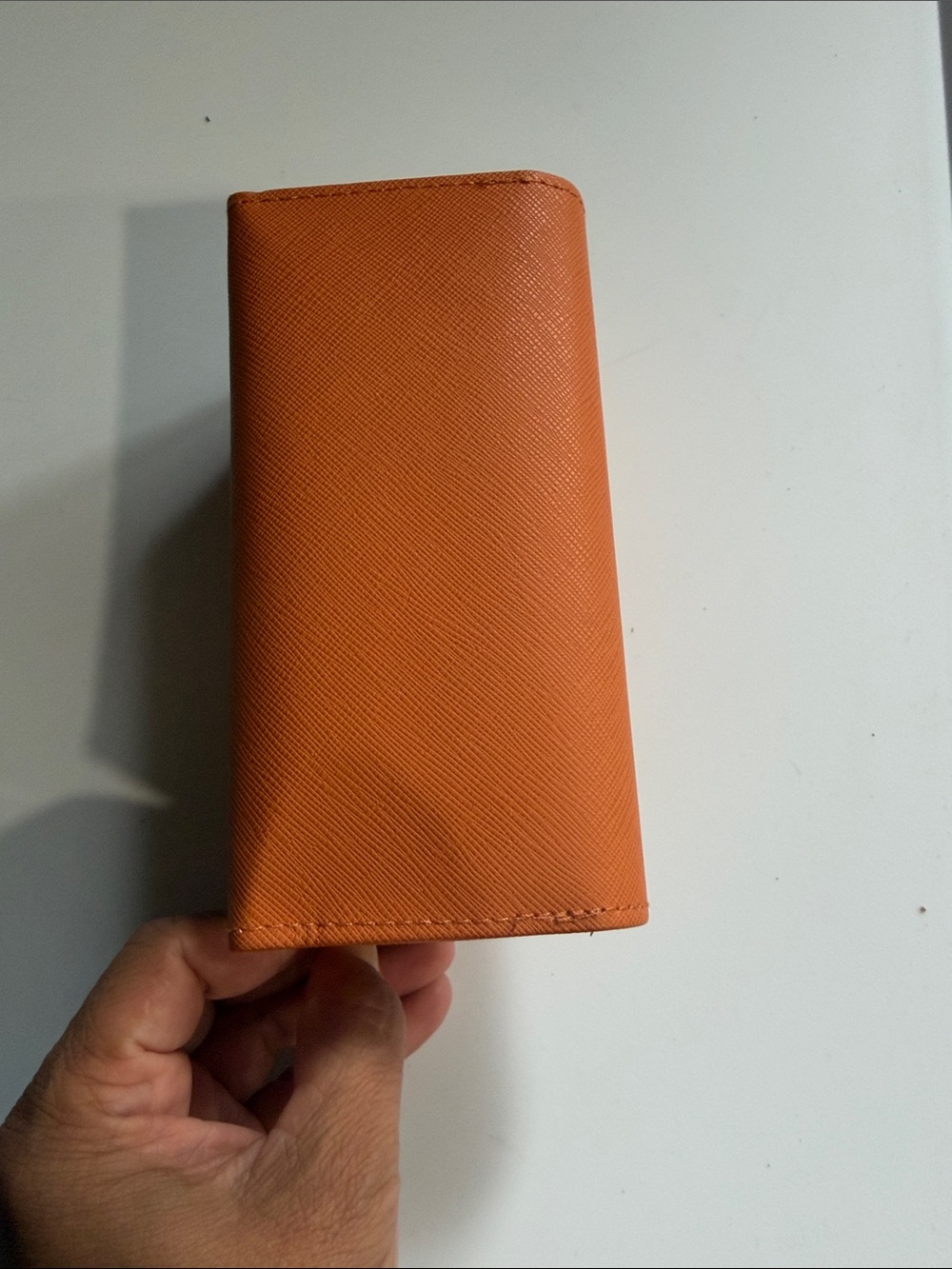 Tory Burch Orange Hard Glasses Case Only - Picture 2 of 6